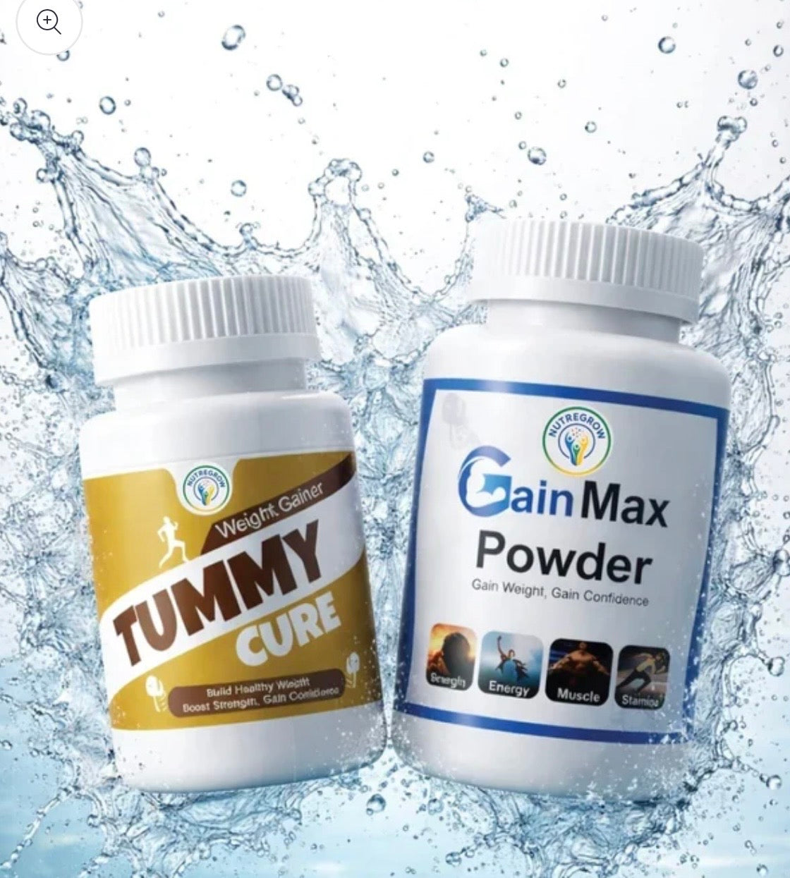 Gain Max Powder + Tummy Cure (Weight Gain Combo)