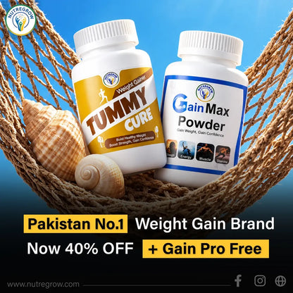 Gain Max Powder + Tummy Cure (Weight Gain Combo)